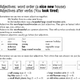 Adjective order